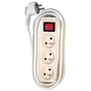 Image de Chacon - Bloc multiprise 3x16A + interrupteur - 1,5 m - blanc