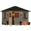Image de abri jardin pentagone nancy - 7.88 m² - 4.24 x 3 x 2.82 m