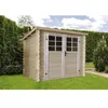 Image de abri de jardin bois - 5.66 m² - 2,38 x 2,38 m - 28mm