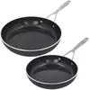 Image de Demeyere Alu Industry 3 Koekenpannenset - Inductie - Set de casseroles 24 cm + 28 cm - Ceraforce, Poêle + casserole, Noir