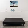 Image de Sommier tapissier a lattes 160 x 200 - Bois massif noir + pieds - FINLANDEK Rakenne