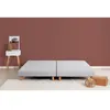 Image de DEKO DREAM Rakenne Sommiers tapissiers a lattes 2x80x200 - Bois massif gris + pieds
