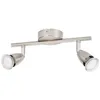 Image de Spot led gu10 2x3w acier brosse profile - prolight 367201002
