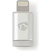Image de Nedis Adaptateur Lightning Apple Lightning 8 broches Prise USB Micro-B Plaqué or Aluminium , Adaptateur pour appareils mobiles, Or