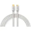 Image de Nedis Câble Usb 2.0 Cctb60650al30 Usb-c M-micro-b M 480mbs Plaqué Tressé Or 3 M 10w