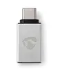 Image de Nedis Cctb60915al Adaptateur Usb-c Vers Usb-a Femelle Usb 3.2 Gen 1 5 Gbps Nickelé
