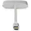 Image de Nedis Adaptateur USB USB 3.1 USB-CT Mâle USB-A Female/USB-CT Female/VGA Female 5 Gbps 0.20 m Round Gold (0.20 m), Câble USB