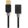 Image de Nedis Câble Usb 2.0 Ccbw60010at20 Usb-a M-usb-a F 480 Mo/s Plaqué Or 2 M