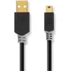 Image de Nedis Câble Usb 2.0 Ccbw60300at20 Usb-a M-mini-b 5 Broches M 480 Mo/s Plaqué Or 2 M