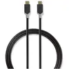 Image de Nedis Câble USB - USB 3.2 Gen 1 - connecteur de type C   - 5 Gbps - 60 W - nickelé - 1 m - rond - PVC (1 m, USB 3.2 Gen 1, 60 W), Câble USB