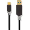 Image de Nedis Ccbw61600at10 Câble Usb 3.2 Gen 1 Usb-a M-usb-c M 5gbs Plaqué Or 1 M 60w