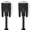 Image de Nedis Câble VGA VGA mâle VGA mâle Nickelé Résolution maximale : 1280x768 20.0 m rond ABS Schw (20 m), Câble vidéo, Noir