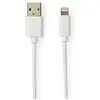Image de Nedis Câble USB - USB 2.0 - Apple Lightning 8 broches - A mâle - 480 Mbps - 12 W - plaqué or - 1 m (1 m, USB 2.0, 12 W), Câble USB