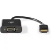 Image de Nedis CCBW34900AT02 - Adaptateur de câble vidéo (0,2 m, VGA (D-Sub), HDMI Type A (standard), Femme, Homme (0.20 m), Câble vidéo, Gris