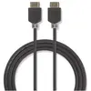 Image de Nedis Câble vidéo avec Ethernet, HDMI mâle (7.50 m), Câble vidéo, Gris