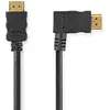 Image de Nedis Câble Hdmi Haut Débit Cvgp34260bk15 Sur Ethernet Hdmi-hdmi à Angle Droit 4k 10.2 Gbps 1.5 M 30hz