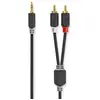 Image de Nedis Câble Audio Stéréo Cabw22200at30 M-2x Rca M Plaqué Or 3.5mm 3 M