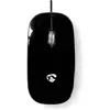 Image de Nedis Souris filaire DPI : 1000 dpi Nombre de boutons : 3 Ambidextre 1.20 m Souris silencieuse (Filaire), Souris, Noir