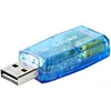Image de Nedis Carte son 5.1 USB 2.0 Connexion microphone : 1x 3.5 mm Connexion casque : 3.5 mm mâle Noir (USB), Carte son, Bleu