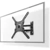 Image de Nedis Support mural pour TV à mouvement complet - 23 - 55" - Max. 30 kg - 3 points de pivot - Angle de (Mur, 30 kg, 23" - 55"), Support mural pour TV, Noir