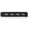 Image de Nedis Concentrateur USB - 7X port USB - USB 2.0 - alimenté par USB - noir (USB-A, 7 ports), Station d’accueil + hub USB, Noir
