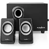 Image de Nedis Haut-parleurs pour PC - alimentation par USB - subwoofer - connecteurs d'entrée : 1x 3.5 mm - 2.1 (33 W), Enceinte hifi + home cinéma, Noir