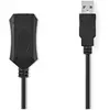 Image de Nedis Active USB Cable USB 1.1 / USB 2.0 USB-A Male USB-A Female 480 Mbps 5.00 m Round Nickel Plated (5 m, USB 2.0), Câble USB