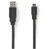 Image de Nedis Câble plat USB 2.0 A mâle - Micro B mâle 1.0 m (1 m, USB 2.0), Câble USB