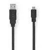 Image de Nedis Câble Usb 2.0 Ccgp60410bk10 Usb-a M-micro-b M 480mbs Nickelé Plat 1 M