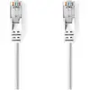 Image de Nedis Câble Cat 5e SF/UTP RJ45 mâle RJ45 mâle 0.50 m rond PVC Blanc Housse plastique (SF/UTP, CAT5e, 0.50 m), Câble réseau