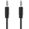 Image de Nedis Câble Audio Stéréo Cagb22000bk10 M-m Nickelé 3.5mm 3.5mm 1 M