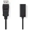 Image de Nedis DisplayPort - HDMI CCGB37150 (HDMI, 20 cm), Adaptateur données + vidéo, Noir