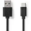 Image de Nedis USB 2.0 type C mâle vers mâle, 1,0 m, noir (1 m, USB 2.0, 60 W), Câble USB