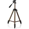 Image de Nedis Trépied - Max 2 kg - 128 cm - 645g - Pieds en canal 3 sections 20 mm - Pieds rhombiques avec le C (Matières plastiques, Métal), Trépied, Bronze, Argent