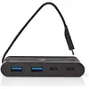 Image de Nedis Concentrateur - USB-C - USB 3.0 - Alimentation : 100 Watt - USB 3.1 Super Speed - Noir (USB-C, 4 ports), Station d'accueil + hub USB, Noir