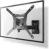 Image de Nedis Support TV mural - Entièrement mobile - 10-32 pouces - Max. 30kg - 3 points de pivot (Mur, 30 kg, 10" - 32"), Support mural pour TV, Noir