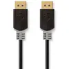 Image de Nedis Câble Displayport Ccbw37014at20 Dp M-dp M 8k Plaqué Or 2 M 60hz