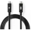 Image de Nedis Câble USB - USB 3.2 Gen 2 - type C mâle - 10 Gbps - 100 W - nickelé - 1 m - rond - PVC (1 m, USB 3.2 Gen 2, 100 W), Câble USB