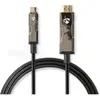 Image de Nedis HDMI   USB C (20 m), Câble vidéo, Noir