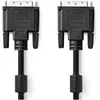 Image de Nedis DVI Cable DVI-D 24+1-Pin Male DVI-D 24+1-Pin Male 2560x1600 Nickel Plated 3.00 m PVC Black Pol (3 m), Câble vidéo, Noir