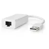 Image de Nedis Adaptateur Réseau Usb Ccgb60950wt02 Usb 2.0 100 Mbps Usb-a M-rj45 F/nickelé Or 0.2 M
