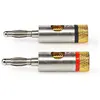 Image de Nedis Fiche banane, Connecteur audio, Argent