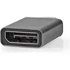 Image de Nedis Adaptateur USB USB 3.2 Gen 1 USB-CT Male DisplayPort Female Nickel Plated Black/Grey Envelope, Adaptateur données + vidéo, Noir