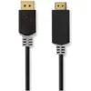 Image de Nedis Câble DisplayPort DisplayPort mâle HDMI  mâle 4K@30Hz Plaqué or 1.00 m Rond (1 m), Câble vidéo, Noir