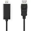 Image de Nedis Câble DisplayPort DisplayPort mâle HDMI  mâle 4K@30Hz Nickelé 1.0 m Rond PVC Anthrazi (1 m), Câble vidéo, Noir