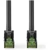 Image de Nedis CCGP85420BK100 Câble Cat 7 PiMF RJ45 mâle RJ45 mâle 100.0 m Rond LSZH Noir Housse plastique (S/FTP, CAT7, 10 m), Câble réseau