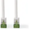 Image de Nedis CCGB85420WT30 Câble Cat 7 PiMF RJ45 mâle RJ45 mâle 3.00 m Rond LSZH Blanc Box (S/FTP, CAT7, 3 m), Câble réseau