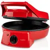 Image de Nedis FCPM100FRD Machine à pizza, aluminium, Gril de table, Noir, Rouge