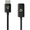 Image de Nedis Adaptateur Displayport DisplayPort mâle HDMI  femelle 8K@30Hz Nickelé Droit 0. (0.20 m), Câble vidéo, Noir