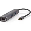 Image de Nedis CCBW64230AT02 (USB-C), Station d’accueil + hub USB, Gris